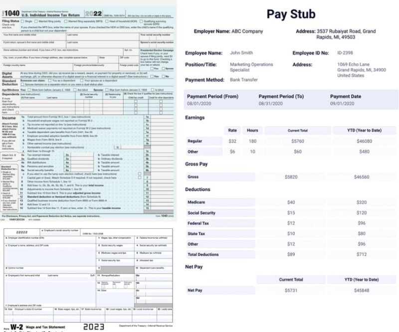 Documents for Mortgage