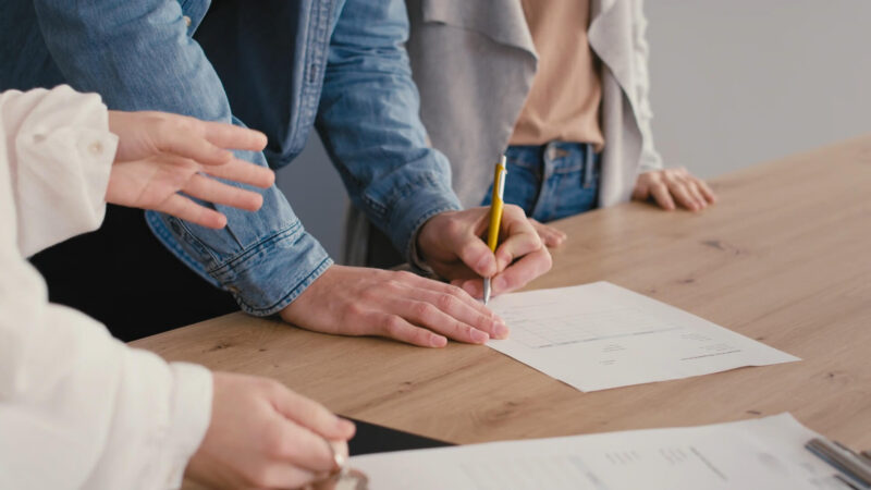 Signing a Mortgage Deed